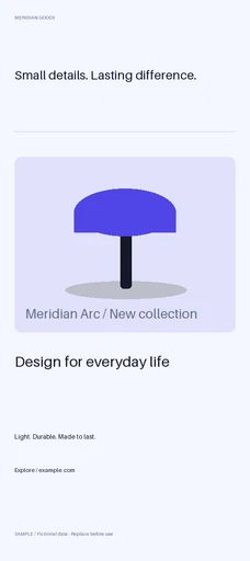 Rack Card template preview