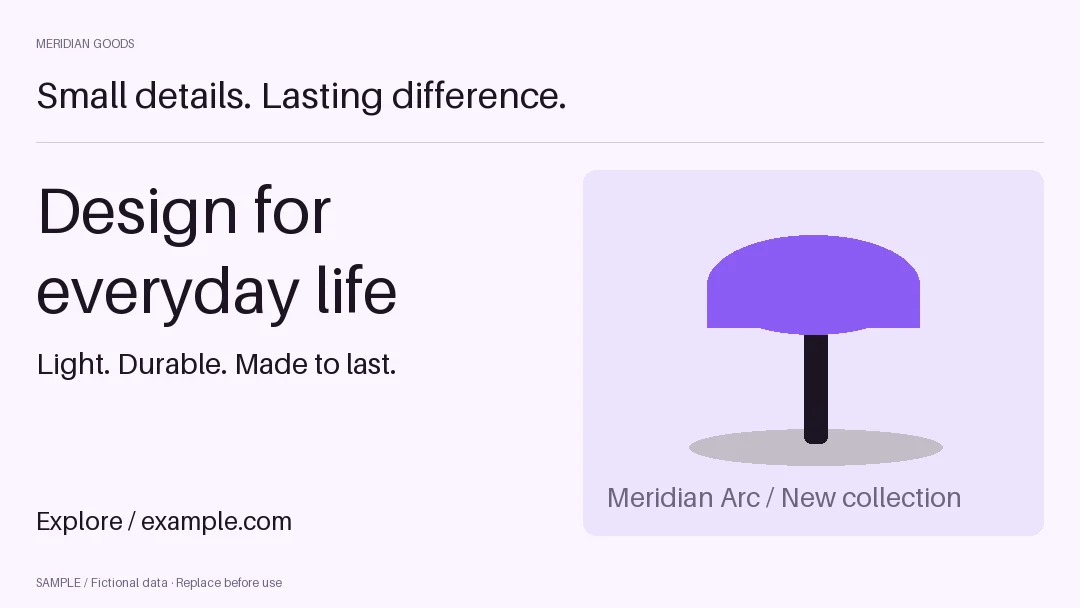 Storefront Sign: alternate brand palette 3