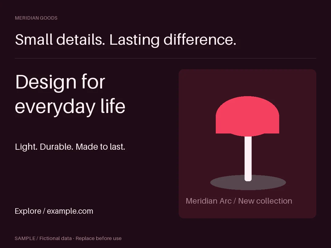 Yard Sign: alternate brand palette 1