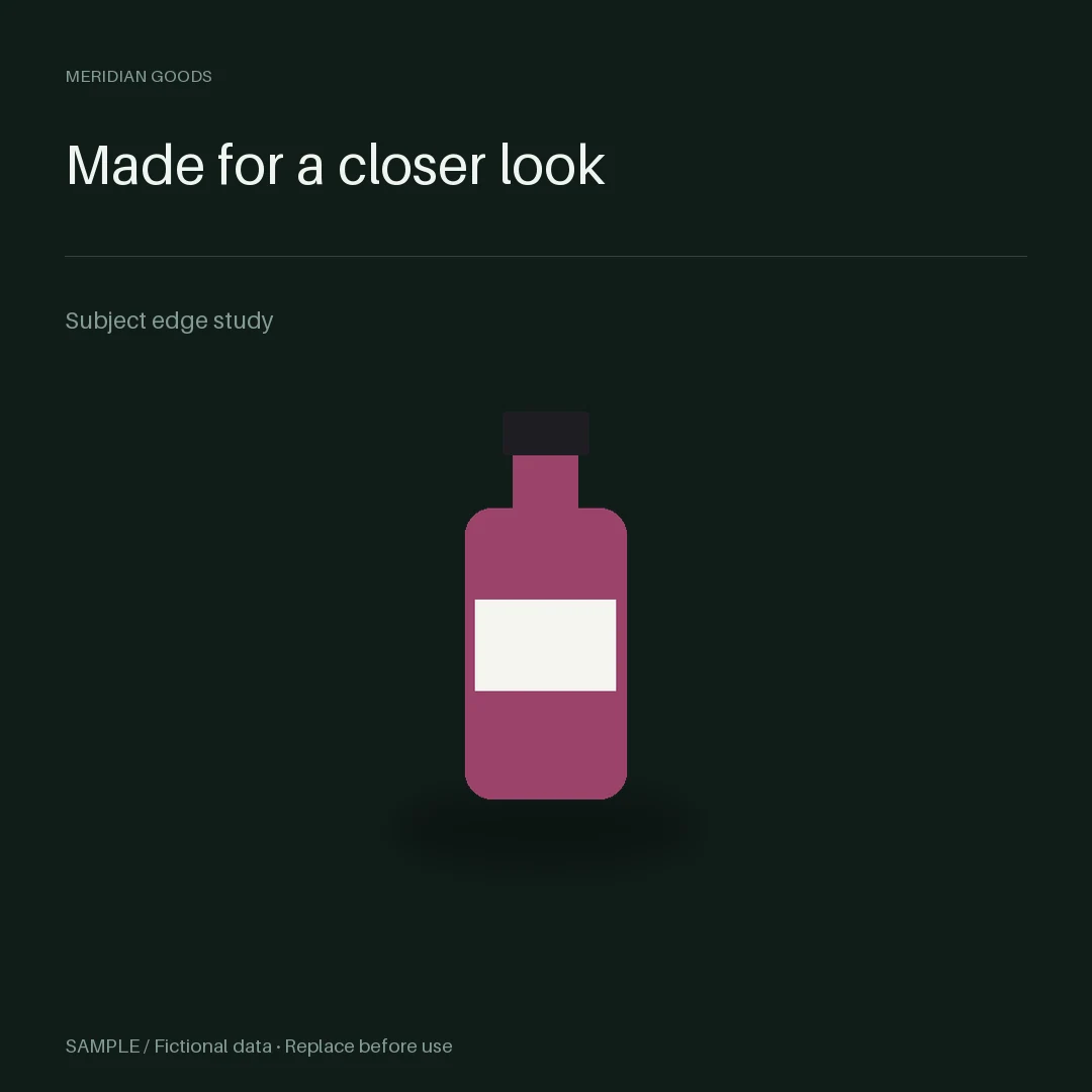 Colour-Matched Subject Studio: alternate brand palette 1