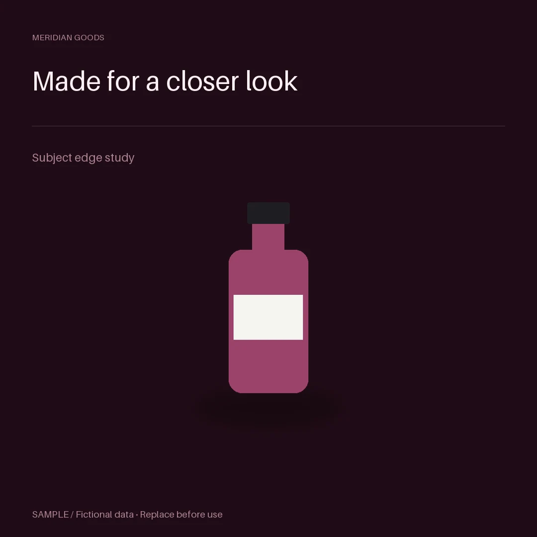 Colour-Matched Subject Studio: alternate brand palette 3