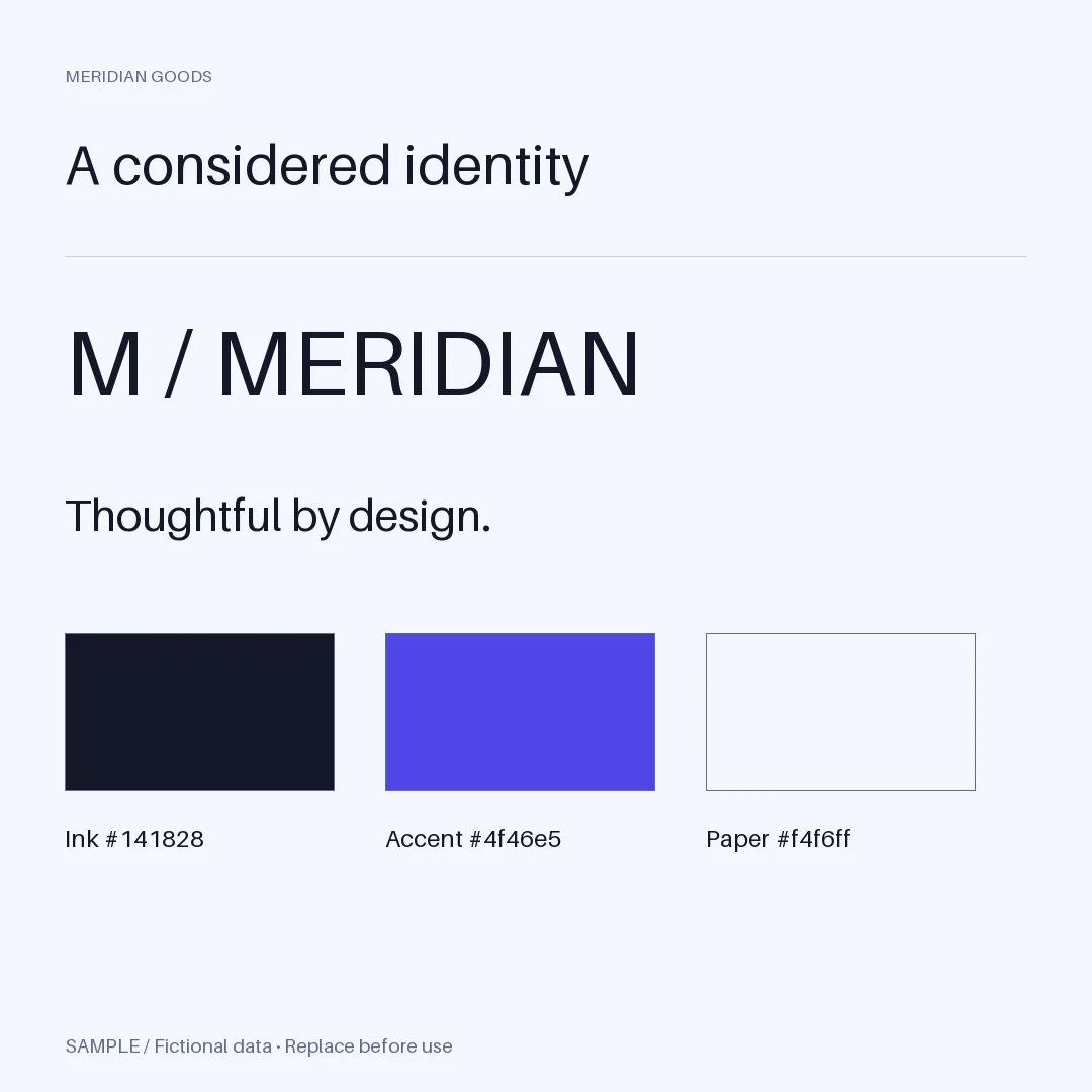 Luxury Dark Brand Frame: alternate brand palette 2