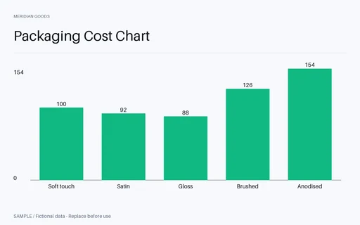 Packaging Cost Chart template preview