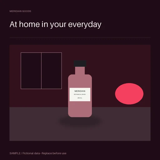 Bedroom Nightstand Scene template preview