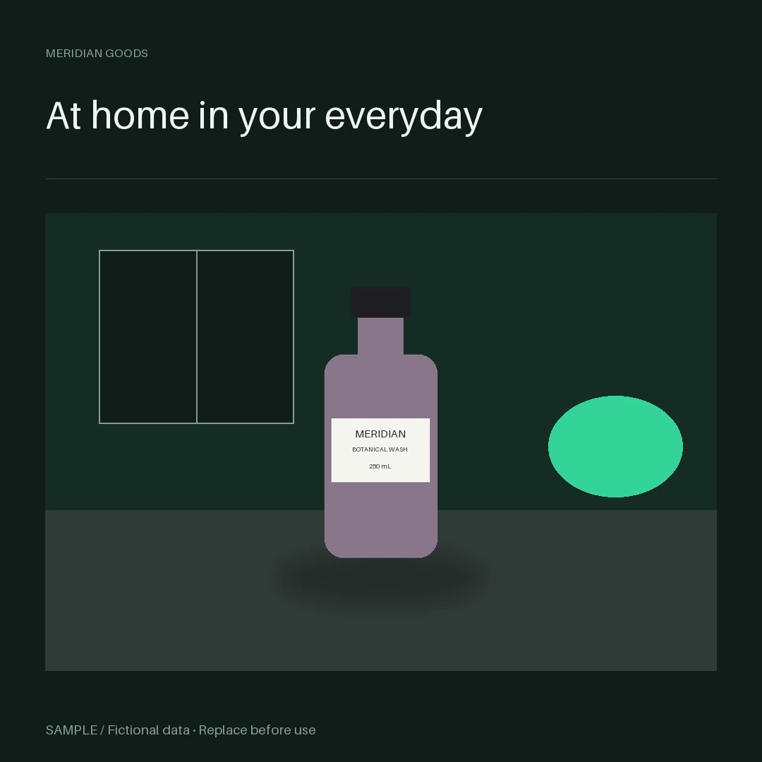 Minimal Office Desk: editable lifestyle with synthetic content