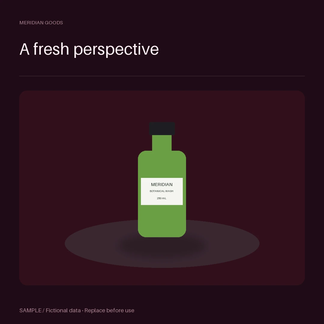 Geometric Podium Studio: editable studio with synthetic content