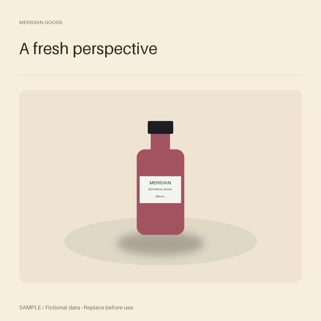 Warm Beige Organic Studio: editable studio with synthetic content