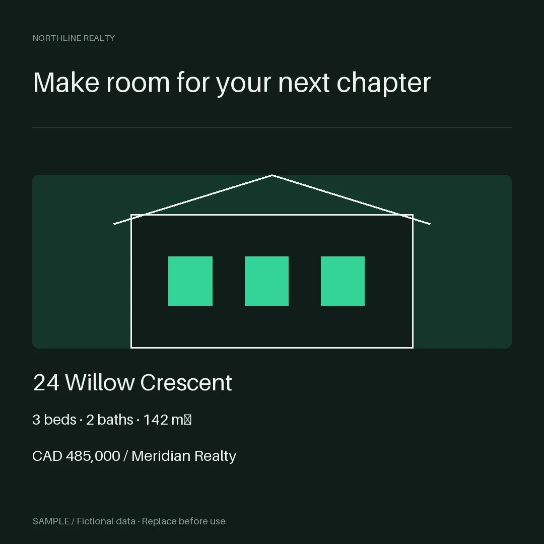 Property Listing Square: alternate brand palette 1