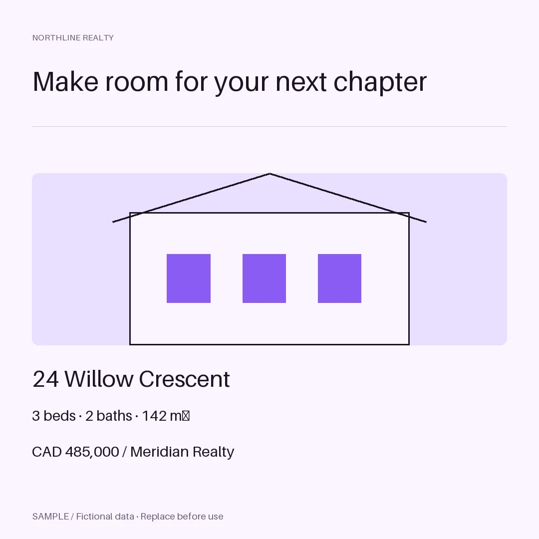 Property Listing Square: alternate brand palette 2