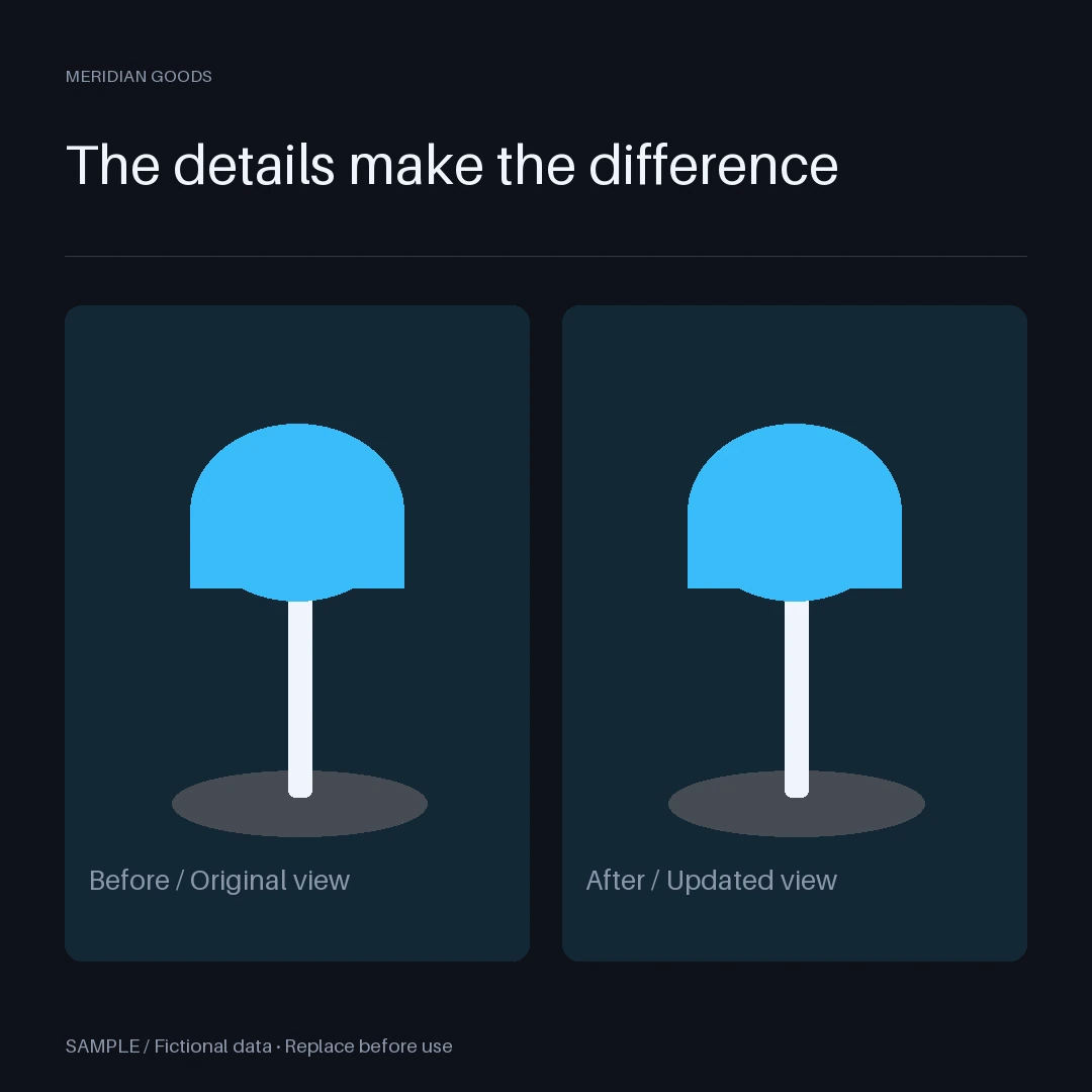 Before and After Post: editable grid with synthetic content