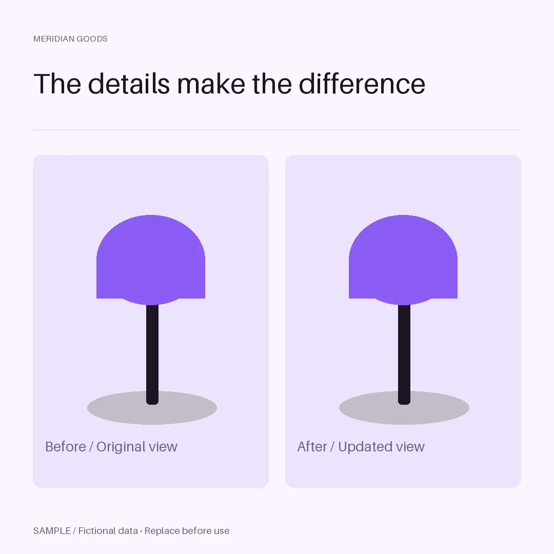 Before and After Post: alternate brand palette 3
