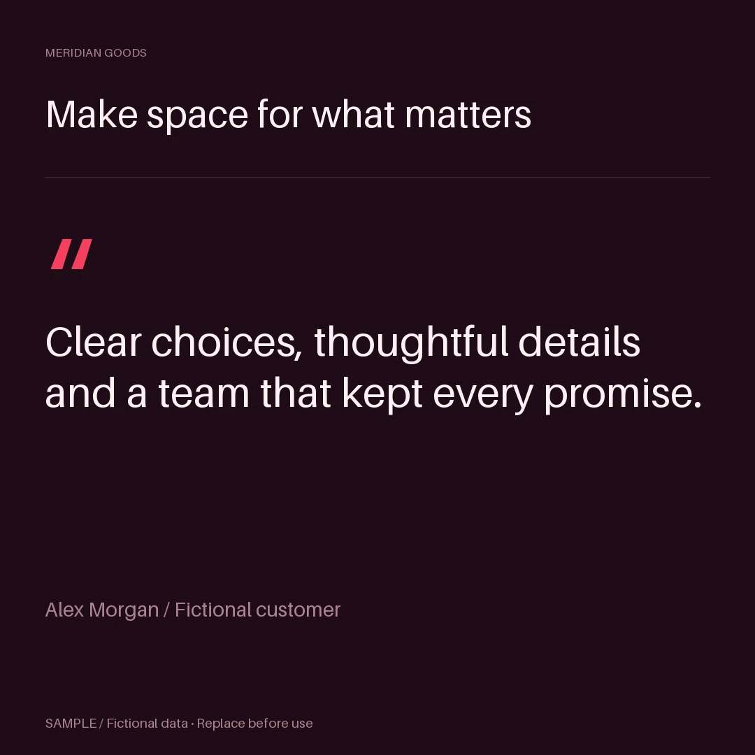 Branded Quote Post: editable quote with synthetic content