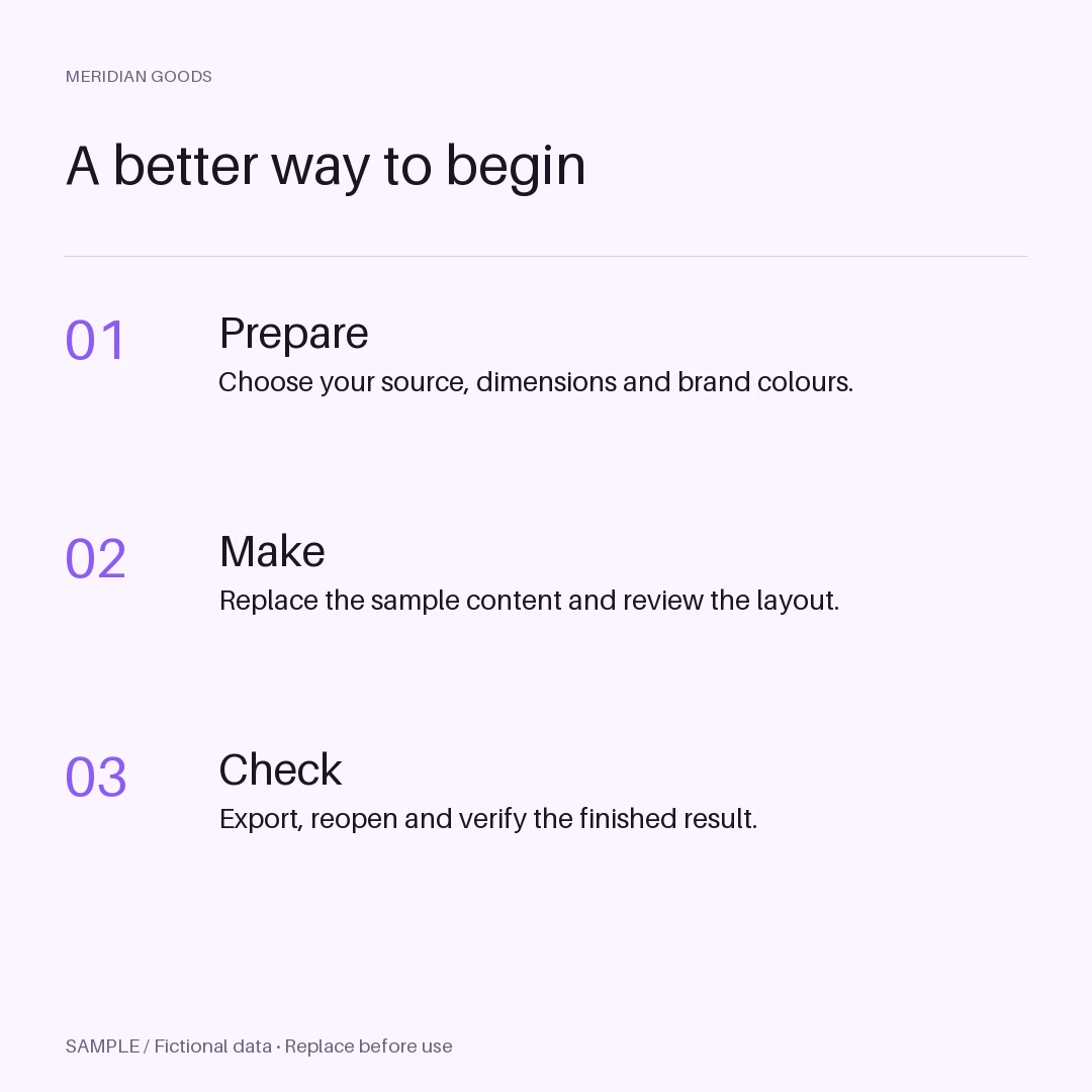 Educational Tip Post: editable steps with synthetic content