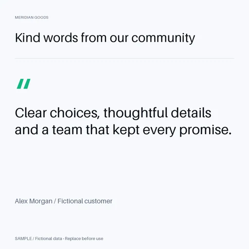 Testimonial Post template preview