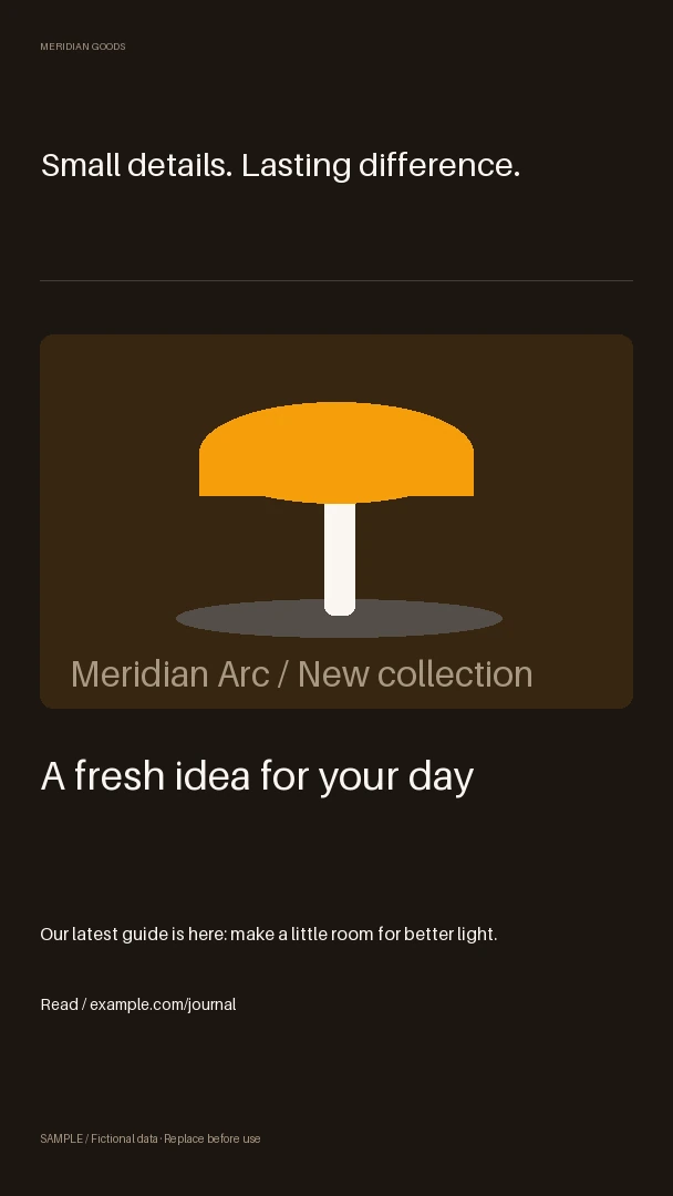 New Post Alert: editable campaign with synthetic content