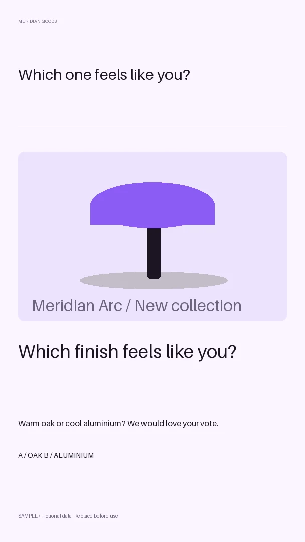 Poll Story: alternate brand palette 2