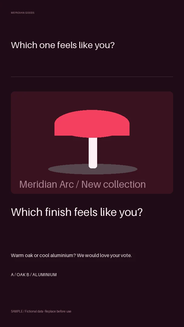 Poll Story: alternate brand palette 3