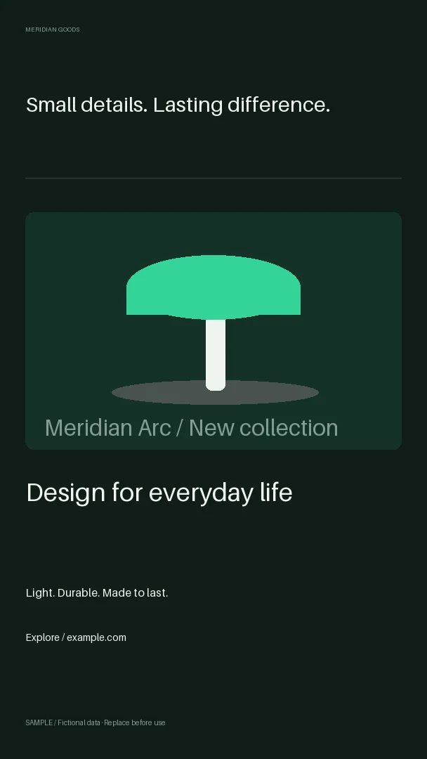 Vertical Product Promotion: alternate brand palette 1