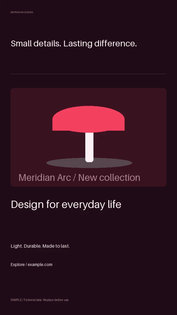 Vertical Product Promotion: alternate brand palette 3