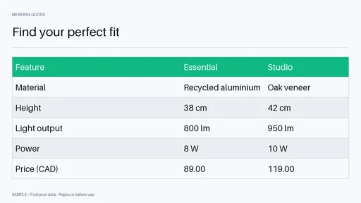Comparison Thumbnail template preview