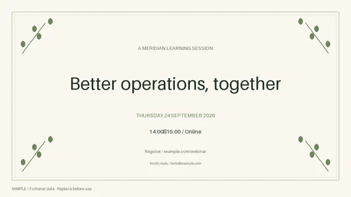 Webinar Cover template preview