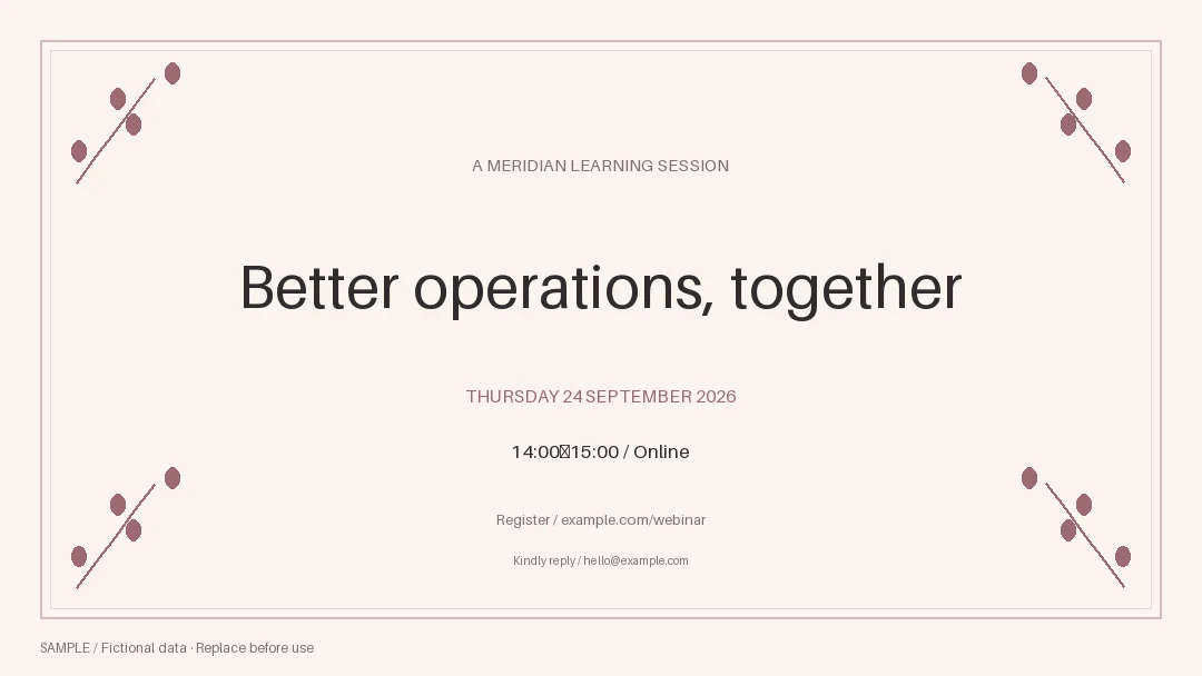 Webinar Cover: alternate brand palette 1