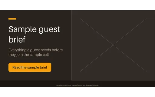Guest Brief Hero template preview